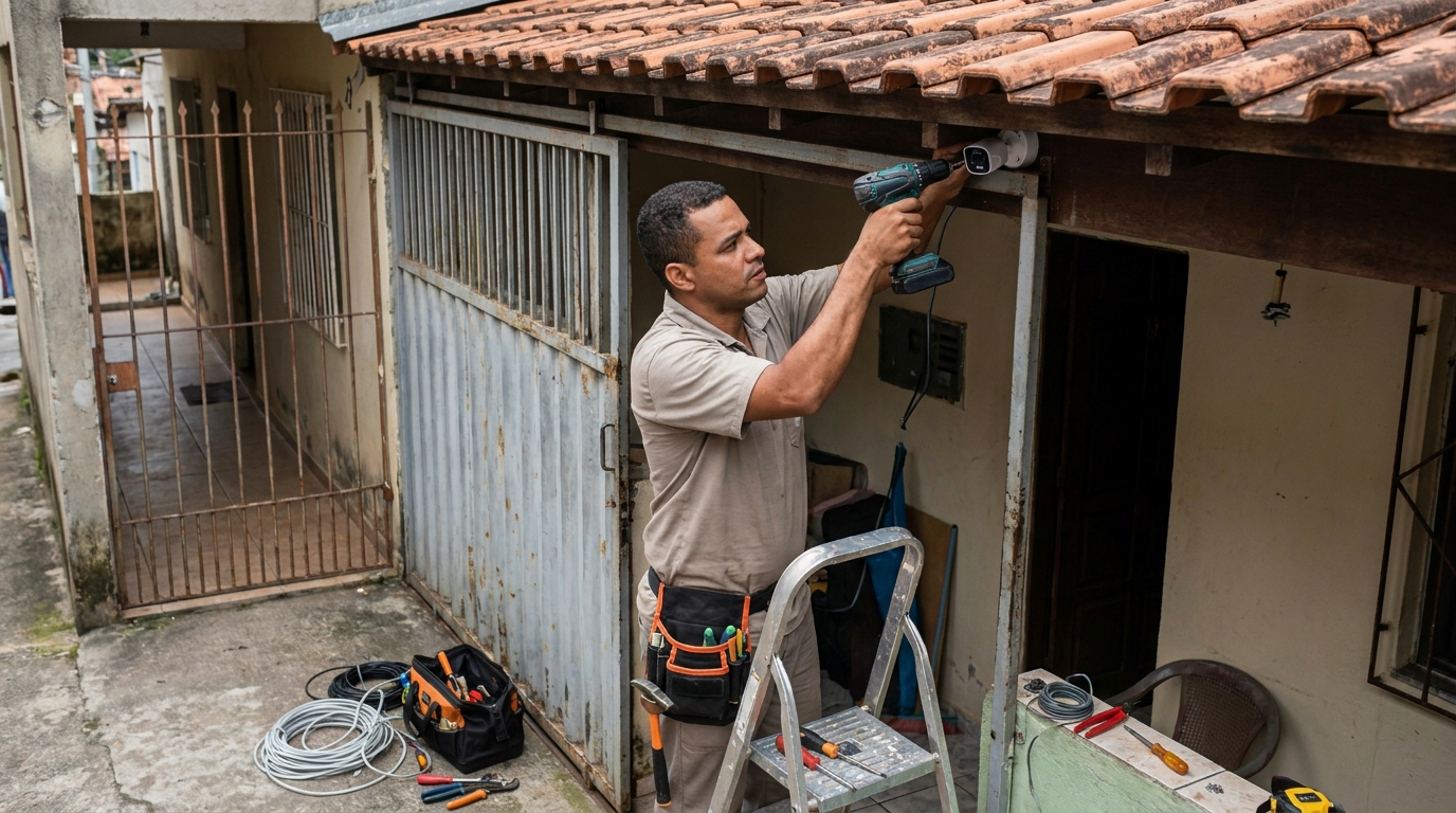 Instalação de Câmera Residencial no Ataíde, Vila Velha‑ES