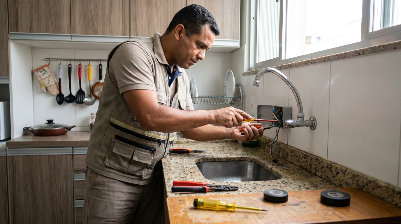 Instalação em Cozinha ou Área Gourmet em Argolas, Vila Velha‑ES