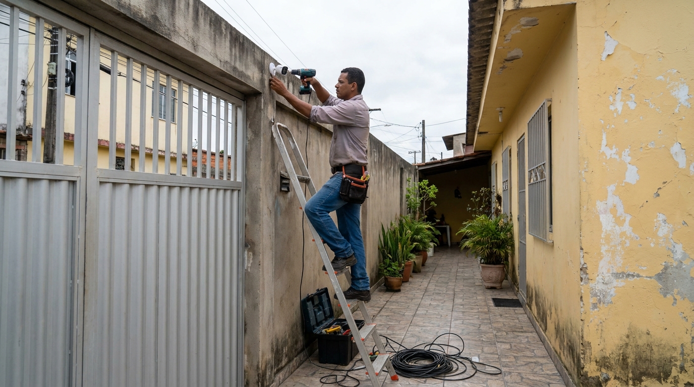 Passagem de Cabeamento no Ataíde, Vila Velha‑ES