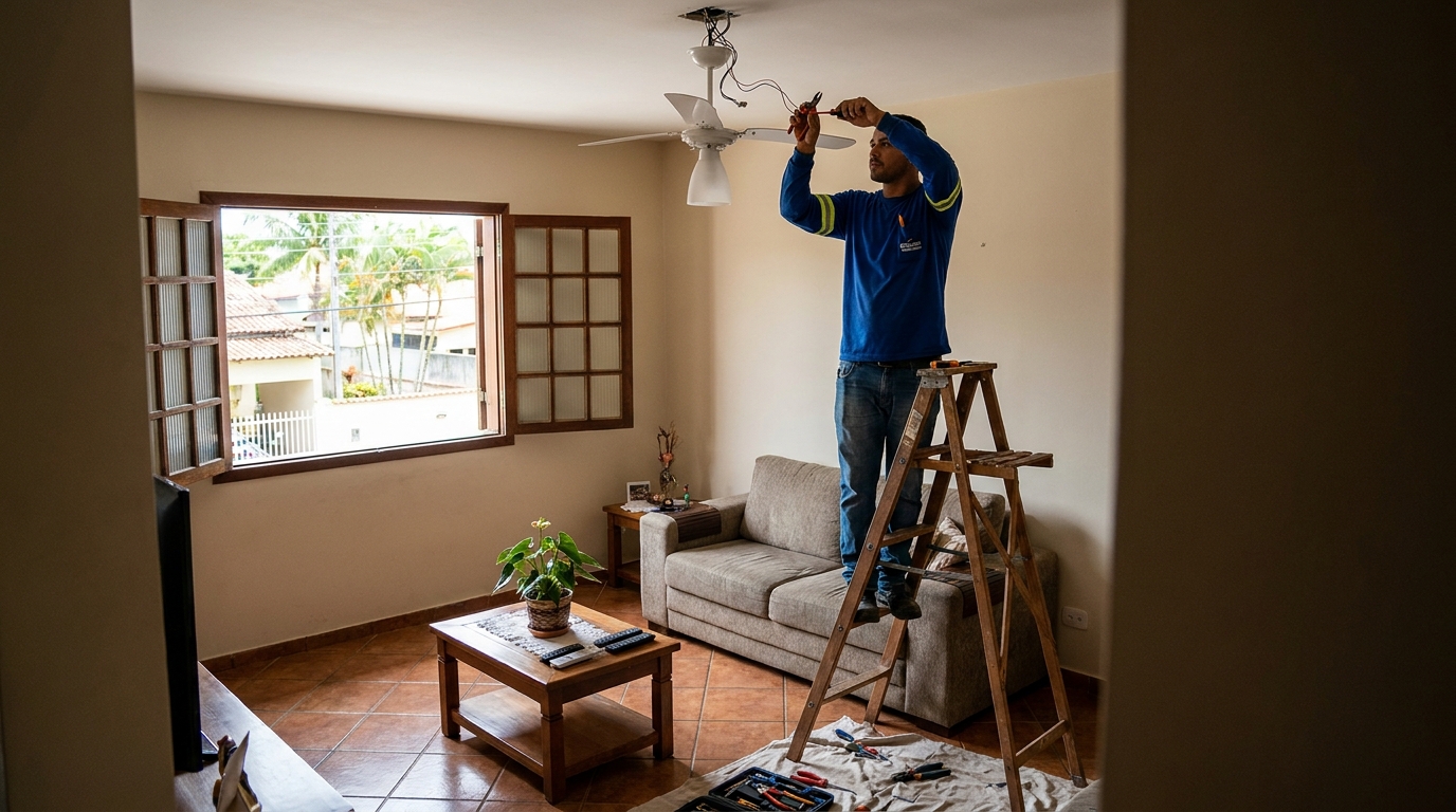 Reforço de Suporte no Teto na Morada do Sol, Vila Velha‑ES