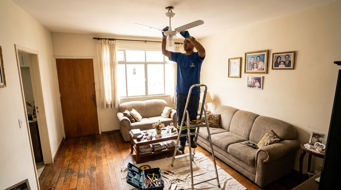 Substituição de Ventilador na Morada do Sol, Vila Velha‑ES